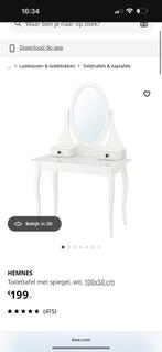 Hemmes make-up tafel met Spiegel, Ophalen, Gebruikt, 50 tot 100 cm, Minder dan 100 cm
