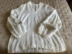 120% LINO linnen blouse Ned.maat 42, Ophalen of Verzenden, Zo goed als nieuw, Maat 42/44 (L), Wit