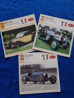 Bugatti - 3 verzamelkaarten, Ophalen of Verzenden, Zo goed als nieuw, Auto's