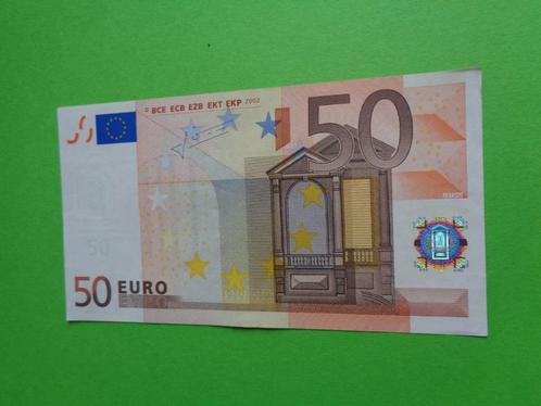 50 euro biljetten  2002 J-C-Trichet, Postzegels en Munten, Bankbiljetten | Europa | Eurobiljetten, Los biljet, Overige landen