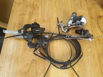 Shimano Alivio shifter 3x7 set met voor en achterderailleur beschikbaar voor biedingen