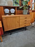 Vintage sideboard jaren 60 70 houten greepjes, Huis en Inrichting, Kasten | Dressoirs, Ophalen, Gebruikt, A, 25 tot 50 cm