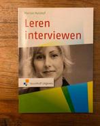 Leren interviewen - Marian Hulshof, Marian Hulshof, Zo goed als nieuw, Alpha, HBO