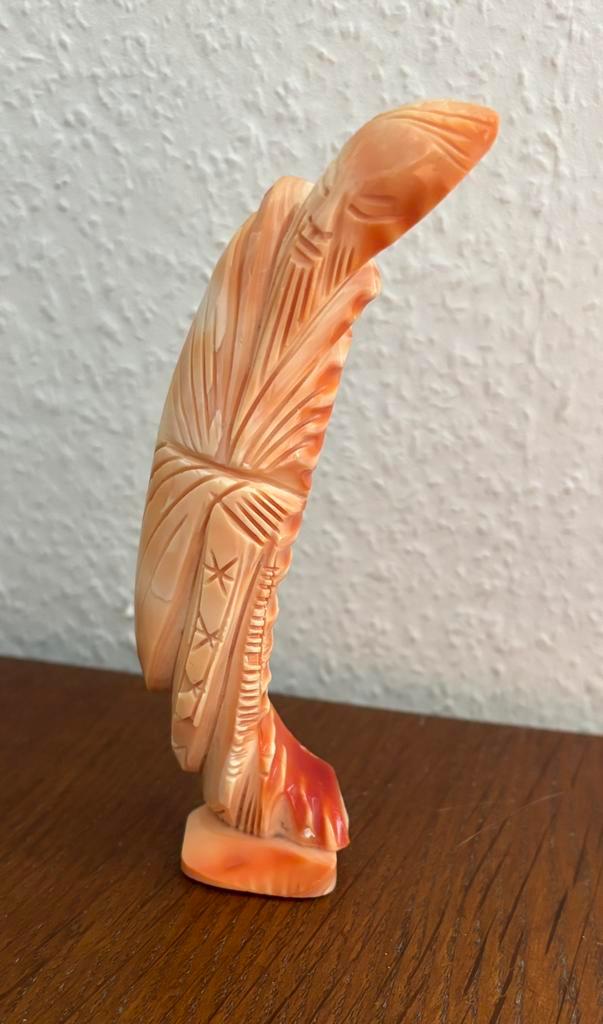 Zeldzaam oosters beeldje van zeeslak (1950-1960), Antiek en Kunst, Kunst | Beelden en Houtsnijwerken, Ophalen of Verzenden