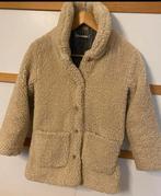Beige jas van Mango kids, winterjas, teddystof maat 140 zgn, Kinderen en Baby's, Mango kids, Meisje, Ophalen of Verzenden, Zo goed als nieuw