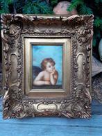 Olieverf Schilderij  in  fraaie barokke Sierlijst  "Cupido"l, Ophalen of Verzenden