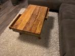 Salontafel massief sheesham hout 100 cm, Ophalen, 100 tot 150 cm, 50 tot 100 cm, Zo goed als nieuw