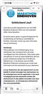 Startbewijs ASML halve marathon, Eén persoon, Oktober