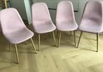 Set van 4 roze eetkamerstoelen Jysk, Huis en Inrichting, Stoelen, Gebruikt, Overige kleuren, Scandinavisch, Ophalen of Verzenden