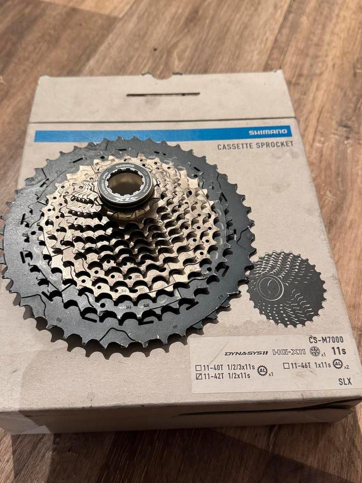 Shimano SLX CS-M7000 11-speed 46T Cassette, Fietsen en Brommers, Fietsonderdelen, Gebruikt, Mountainbike, Derailleur of Ketting