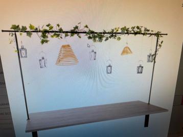 Tafelkem zwart metaal beschikbaar voor biedingen