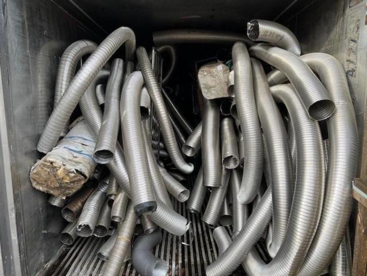 2119. Flexibele buis / rvs / kachelbuis / kachelpijp, Huis en Inrichting, Haarden, Gebruikt, Houthaard, Ophalen