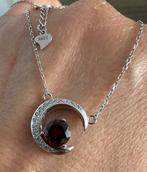 Rode granaat 925 zilver ketting, Ophalen of Verzenden, Nieuw