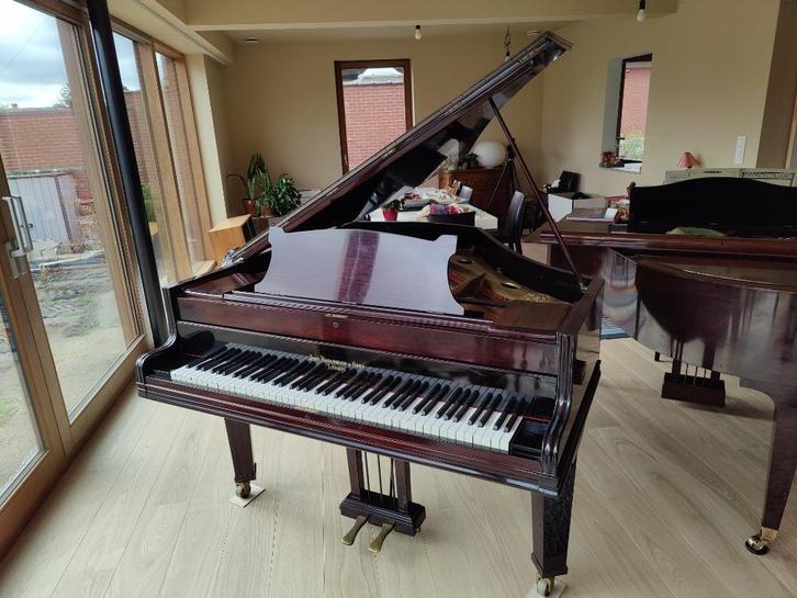 Broadwood & Sons kwart vleugelpiano, gerestaureerd in 2022, Muziek en Instrumenten, Piano's, Gebruikt, Vleugel, Bruin, Ophalen