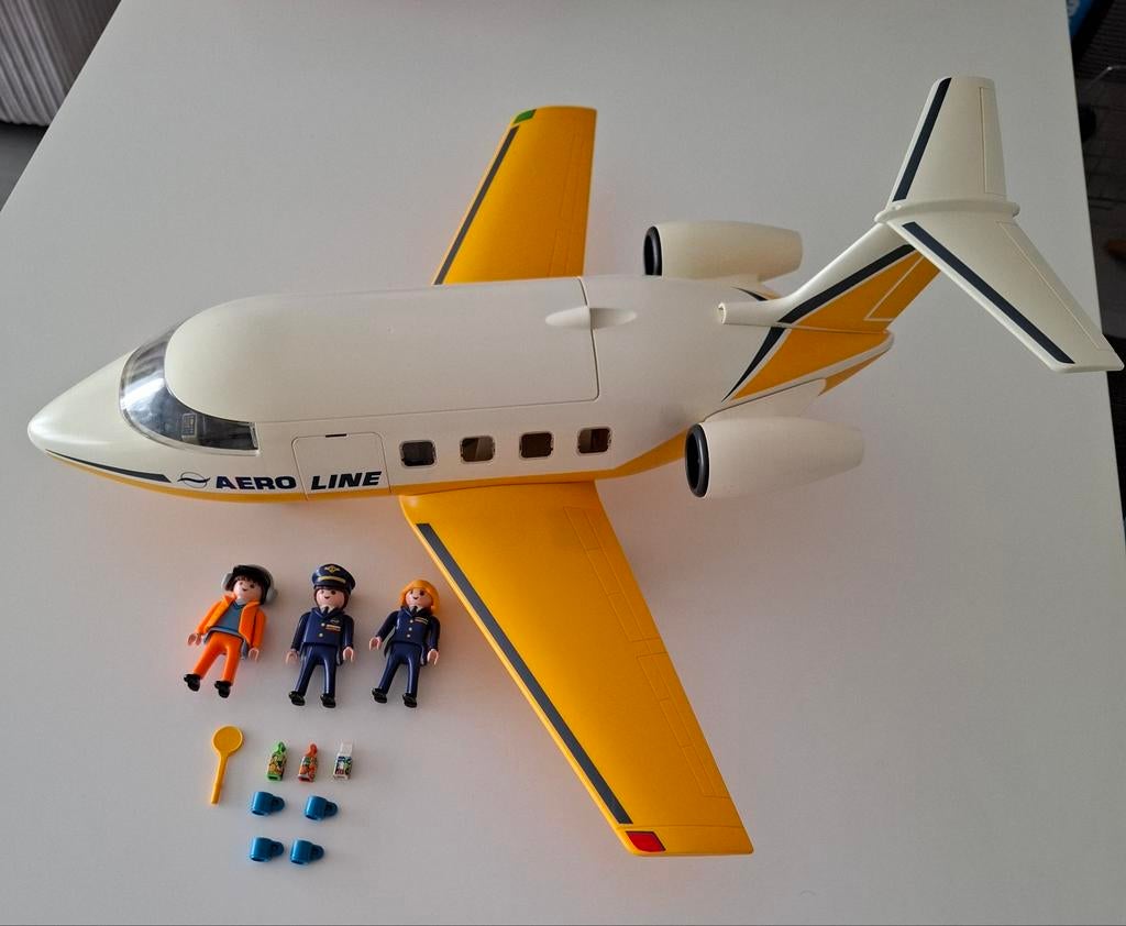 Playmobil Passagiersvliegtuig - 3185, Kinderen en Baby's, Speelgoed | Playmobil, Ophalen, Zo goed als nieuw