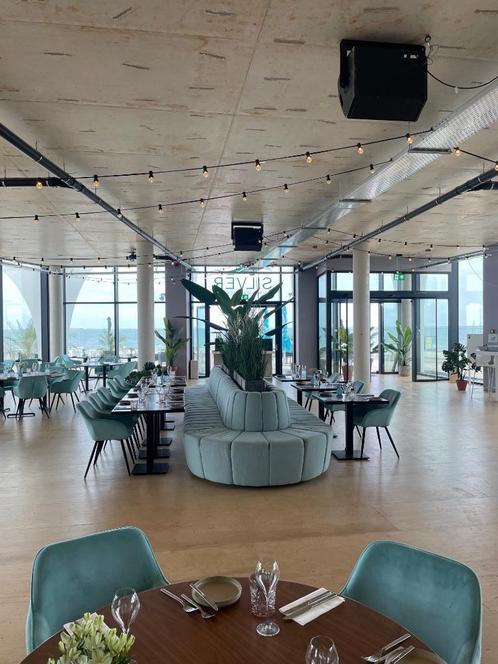 Bank Restaurant - rondzit, Huis en Inrichting, Banken | Bankstellen, Gebruikt, Vierpersoons of meer, Ophalen