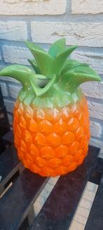 Ananas tulpenvaas oranje met groen, Huis en Inrichting, Ophalen, Aardewerk of Porselein, Zo goed als nieuw, Minder dan 50 cm