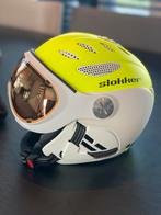Slokker Skihelm met Vizier - Zo goed als nieuw!, Overige merken, Ophalen of Verzenden, Zo goed als nieuw, Skiën