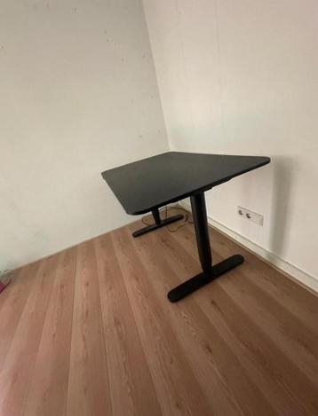 Ikea Bekant Bureau 160x80 Elektrisch Verstelbaar Zwart - afbeelding 1
