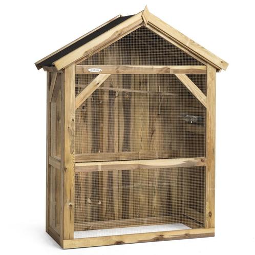 Voorjaarsaanbieding! Luxe Wand voliere S1 | Op=Op, Dieren en Toebehoren, Vogels | Hokken en Kooien, Nieuw, Volière, Hout, Ophalen of Verzenden