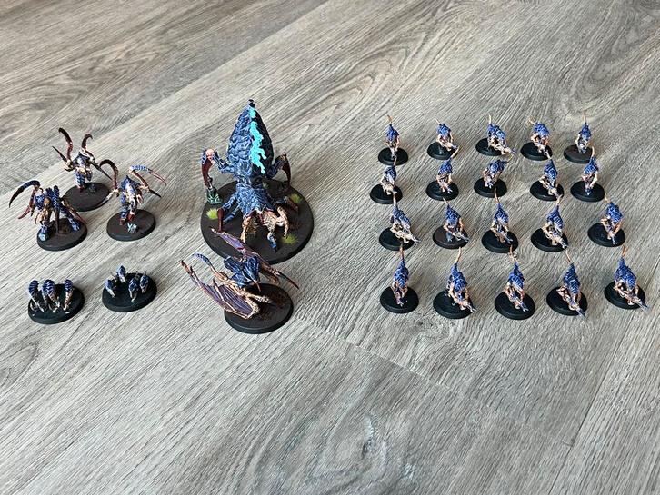 Warhammer 40k Tyranids geverfd, Hobby en Vrije tijd, Wargaming, Zo goed als nieuw, Warhammer 40000, Figuurtje(s), Geverfd, Ophalen of Verzenden