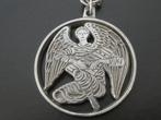 Harp Spelende Engel Aan Ketting, Verzenden, Zilver