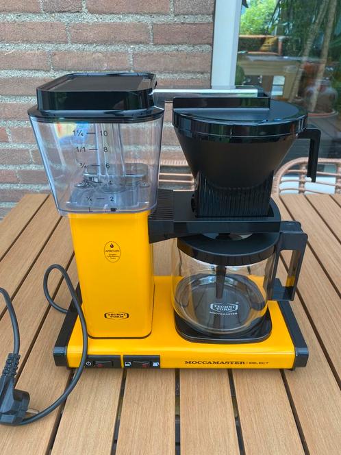 MoccaMaster Select Koffiezetapparaat Geel, Witgoed en Apparatuur, Koffiezetapparaten, Zo goed als nieuw, Gemalen koffie, Koffiemachine