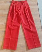 Joline Jolink Rode Broek - Wijde Pijpen, Hoge Taille, Kleding | Dames, Joline Jolink, Verzenden, Zo goed als nieuw, Maat 36 (S)