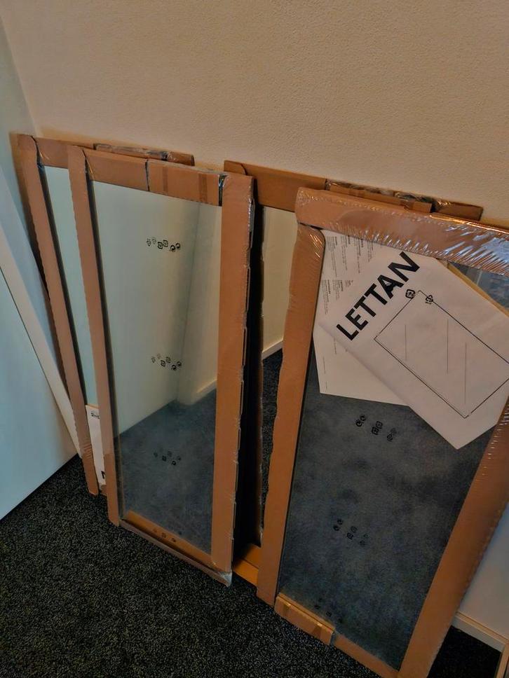 4 Nieuwe Ikea Lettan Spiegels - 96x40cm, Huis en Inrichting, Woonaccessoires | Spiegels, Nieuw, Minder dan 50 cm, Minder dan 100 cm