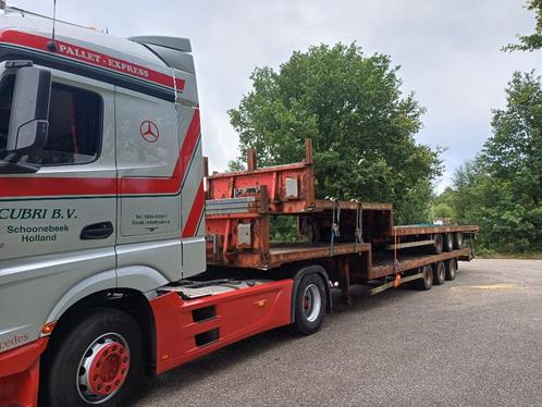semi dieplader/GS Meppel, Auto's, Vrachtwagens, Bedrijf, Overige merken, Rood, Ophalen