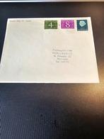 Fdc fluoriserende zegel 27-8-1962 Gouda, Ophalen of Verzenden, Nederland