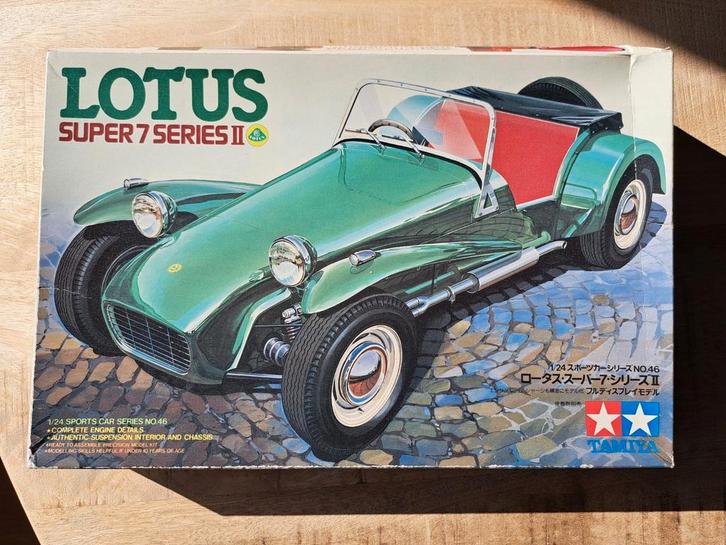Tamiya Lotus Super 7 Series II, Hobby en Vrije tijd, Modelbouw | Auto's en Voertuigen, Zo goed als nieuw, Auto, Groter dan 1:32