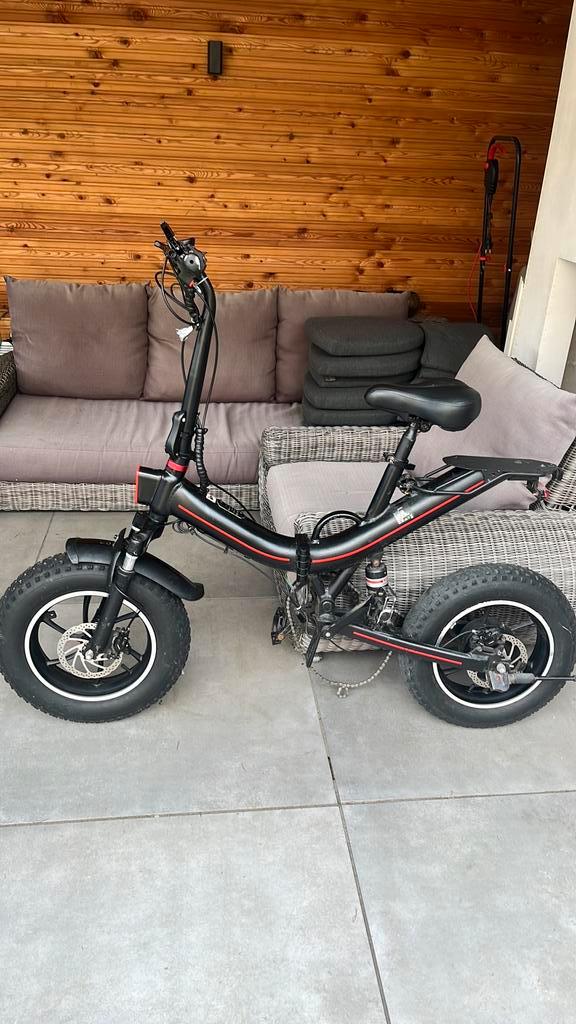 Kwalificatie Ouxi V7 elektrische opvouw fiets, Fietsen en Brommers, Fietsen | Vouwfietsen, Zo goed als nieuw, 16 tot 18 inch, Ophalen