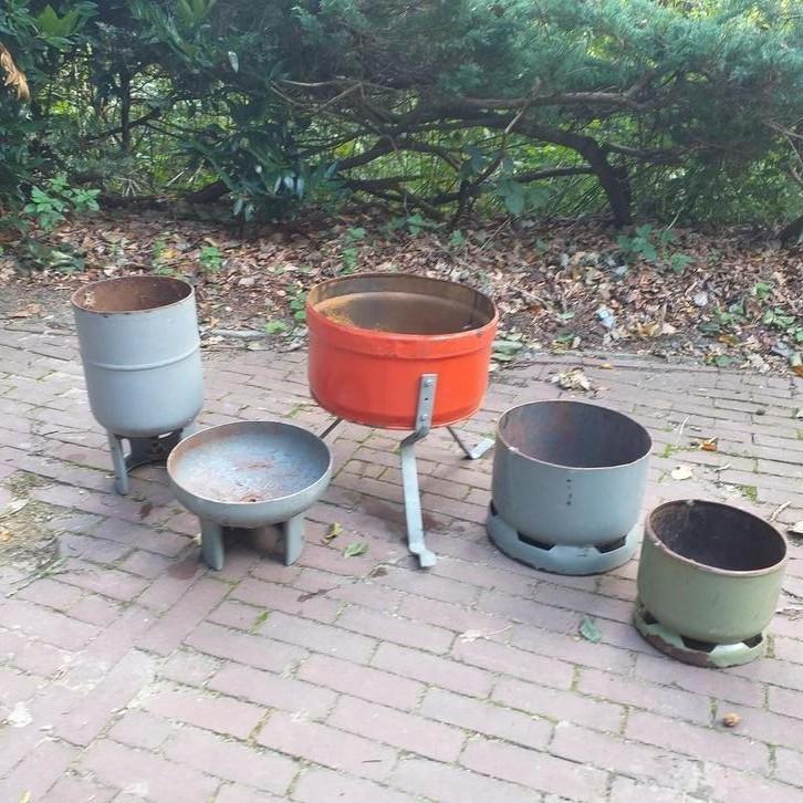 Vuurkorf van dik staal vanaf 10,- per stuk, Tuin en Terras, Vuurkorven, Zo goed als nieuw, Ophalen