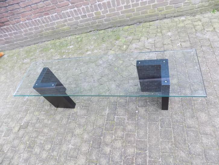 Jaren 80 designtafel salontafel tafel minimalistisch vintage, Huis en Inrichting, Woonaccessoires | Overige, Gebruikt, Ophalen