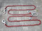 2x hijsketting sleepketting 14 ton 2-sprong, Ophalen, Gebruikt