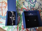 Swarovski oorbellen + ketting, Ophalen of Verzenden, Zo goed als nieuw, Sieraad of Horloge