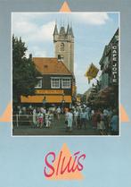 SLUIS (Z) Winkelstraat met Stadhuis Belfort, Verzamelen, Verzenden, 1980 tot heden, Ongelopen, Zeeland