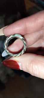 Zilveren Buddha to Buddha ring breder model, ., Ophalen of Verzenden, Zo goed als nieuw, Dame