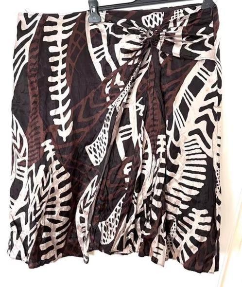 Samoon rok maat 50[v], Kleding | Dames, Rokken, Zo goed als nieuw, Maat 46/48 (XL) of groter, Bruin, Knielengte, Ophalen of Verzenden
