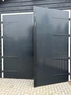 Gegalvaniseerde deuren en kozijn, Tuin en Terras, Tuinpoorten, Ophalen, Staal, 200 cm of meer, Zo goed als nieuw