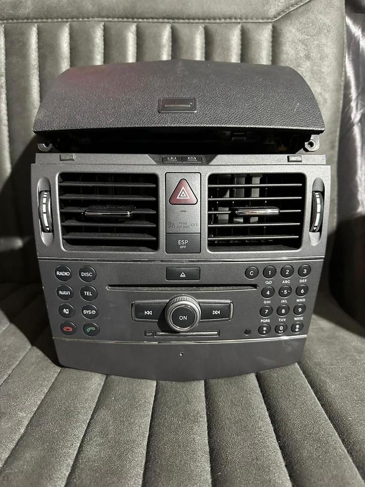 Mercedes W204 Onderdelen: Command, Deuren, Stuur, Auto-onderdelen, Dashboard en Schakelaars, Mercedes-Benz, Gebruikt, Ophalen of Verzenden