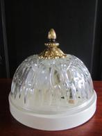 Vintage plafondlamp, Huis en Inrichting, Lampen | Plafondlampen, Ophalen of Verzenden, Glas