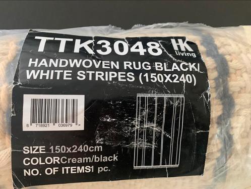 HKLIVING BLACK/WHITE STRIPES, Huis en Inrichting, Stoffering | Tapijten en Kleden, Nieuw, 200 cm of meer, Rechthoekig, Ophalen of Verzenden