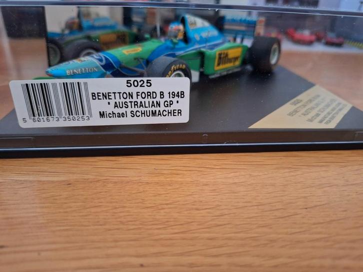 Benetton Ford B 194B Michael Schumacher - Onyx 1:24, Hobby en Vrije tijd, Modelauto's | 1:24, Zo goed als nieuw, Auto, Ophalen of Verzenden