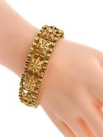 Antiek, handvervaardigd 18 Karaat Gouden Armband - 38.4 g, Sieraden, Tassen en Uiterlijk, Armbanden, Antiek, Vintage, Zo goed als nieuw
