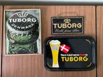 Tuborg bierreclame, Verzamelen, Biermerken, Ophalen of Verzenden, Gebruikt, Reclamebord, Plaat of Schild, Overige merken