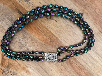 Ketting facet kralen multicolor beschikbaar voor biedingen