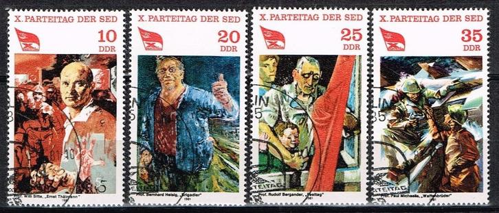 Postzegels uit de DDR - K 3290 - partijbeweging SED, Postzegels en Munten, Postzegels | Europa | Duitsland, Gestempeld, DDR, Verzenden