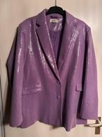 Soeby - Paillettenblazer lila, Ophalen of Verzenden, Zo goed als nieuw, Maat 46/48 (XL) of groter, Paars
